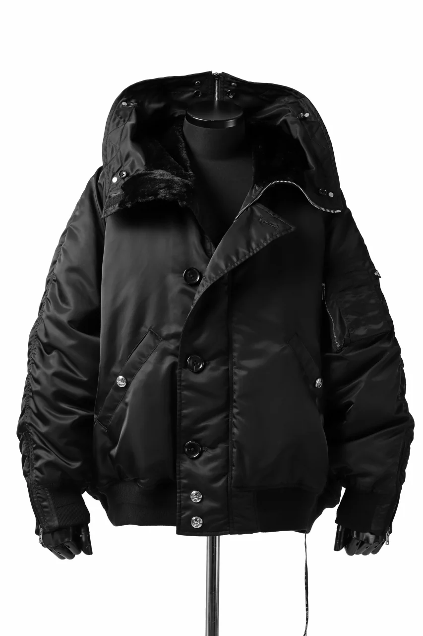 mastermind JAPAN N-2B HEAVY-ZONE FLIGHT JACKET (BLACK) - Image 76