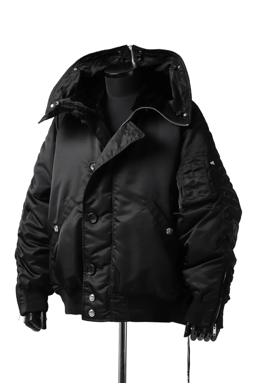 mastermind JAPAN N-2B HEAVY-ZONE FLIGHT JACKET (BLACK) - Image 77
