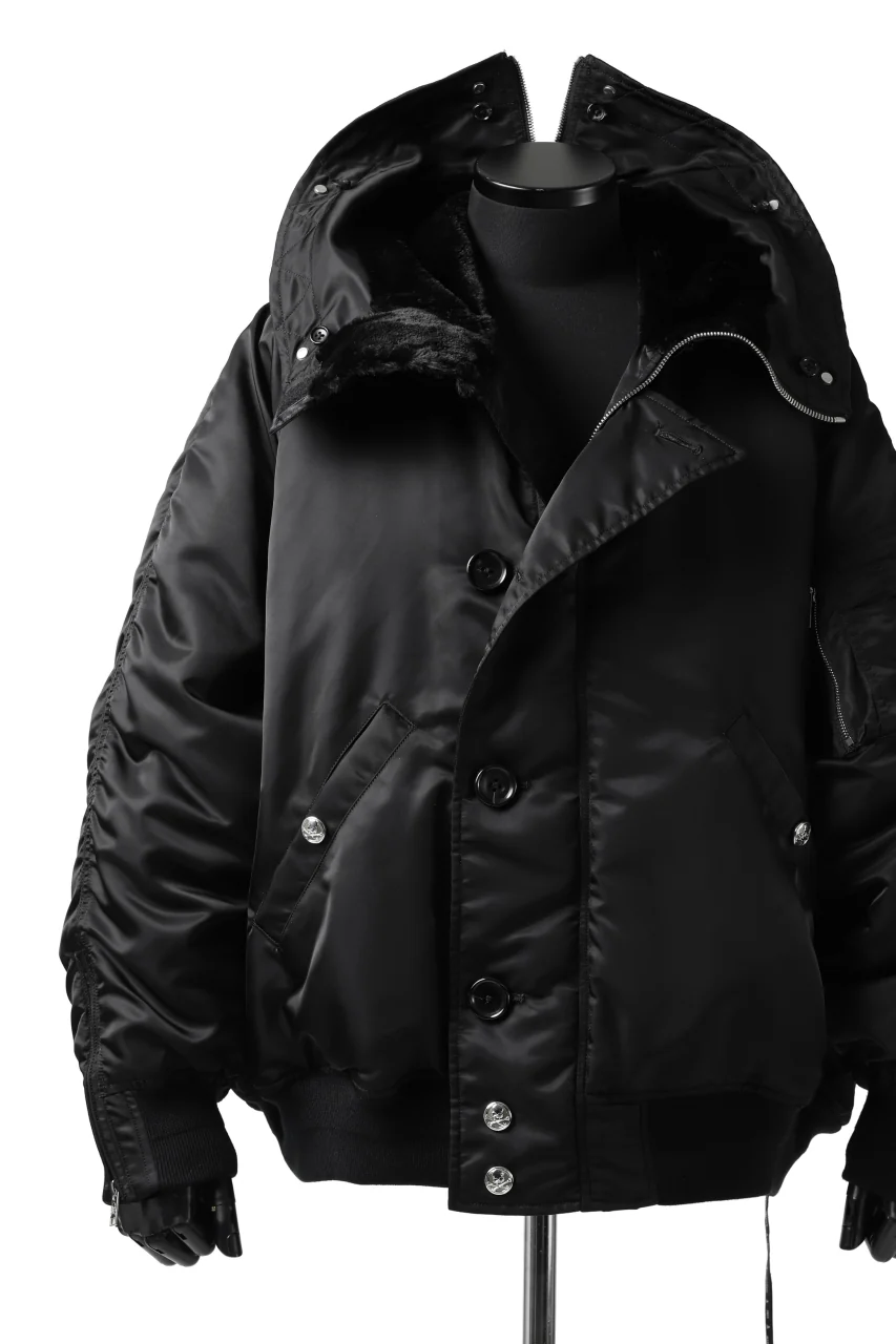 mastermind JAPAN N-2B HEAVY-ZONE FLIGHT JACKET (BLACK) - Image 80