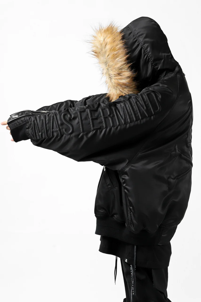 mastermind JAPAN N-2B HEAVY-ZONE FLIGHT JACKET (BLACK) - Image 9