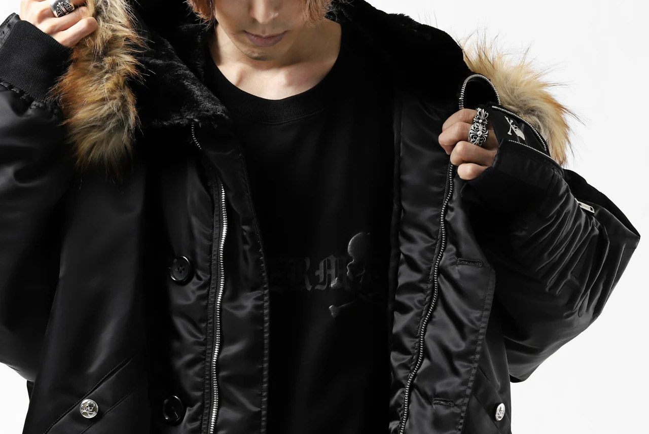 mastermind JAPAN N-2B HEAVY-ZONE FLIGHT JACKET (BLACK) - Image 98