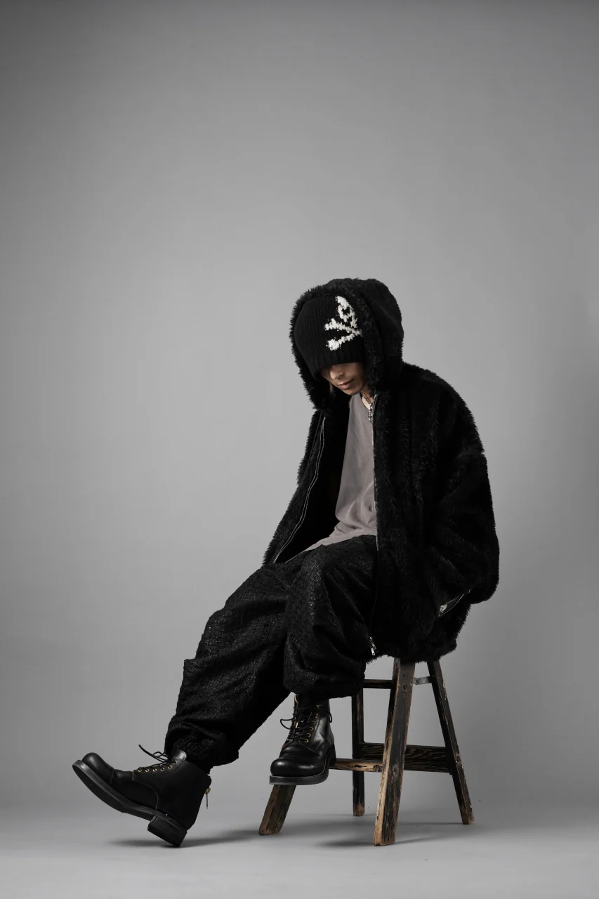 mastermind JAPAN POLAR BEAR ZIP-UP HOODED BLOUSON (BLACK) - Image 46