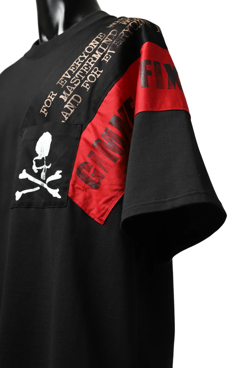 mastermind JAPAN RANDOM PATCH BOXYFIT T-SHIRT (BLACK) - Image 12