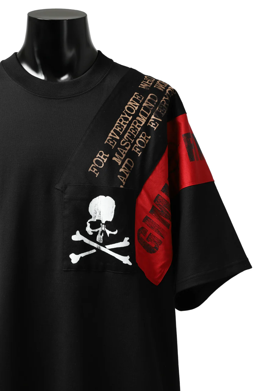 mastermind JAPAN RANDOM PATCH BOXYFIT T-SHIRT (BLACK) - Image 7