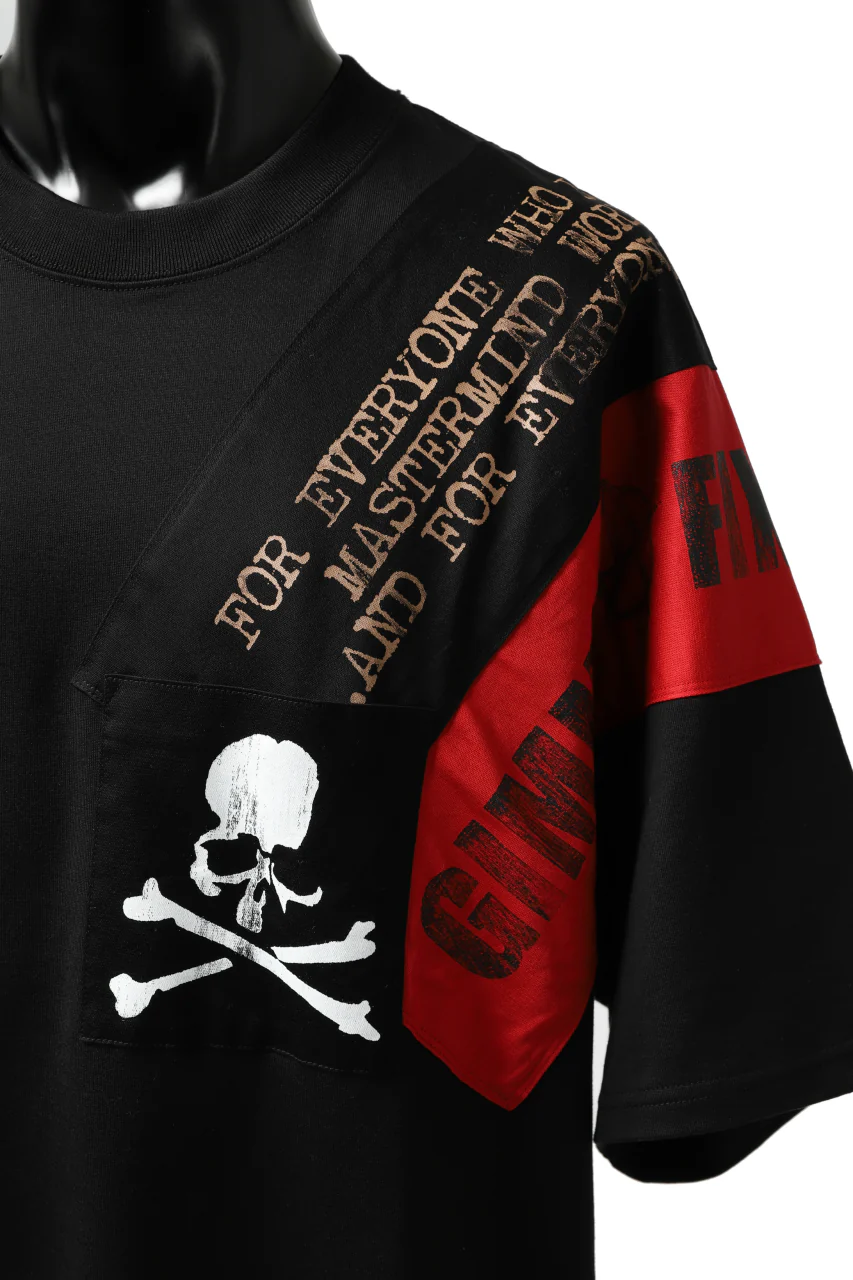 mastermind JAPAN RANDOM PATCH BOXYFIT T-SHIRT (BLACK) - Image 9