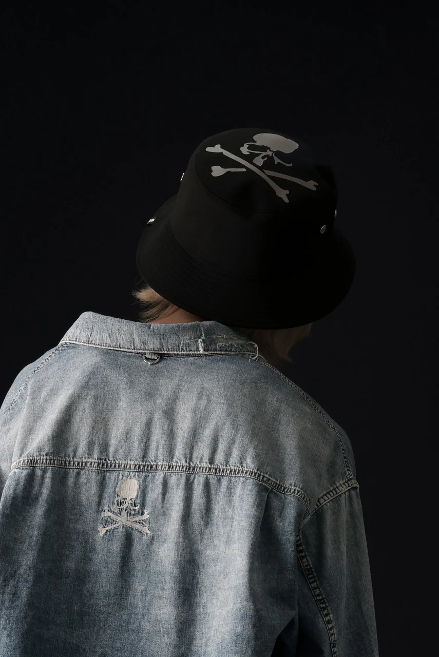 mastermind JAPAN REFLECTIVE SKULL BUCKET HAT (BLACK) - Image 27