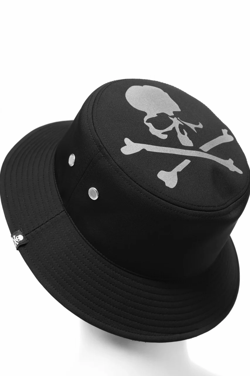 mastermind JAPAN REFLECTIVE SKULL BUCKET HAT (BLACK) - Image 3