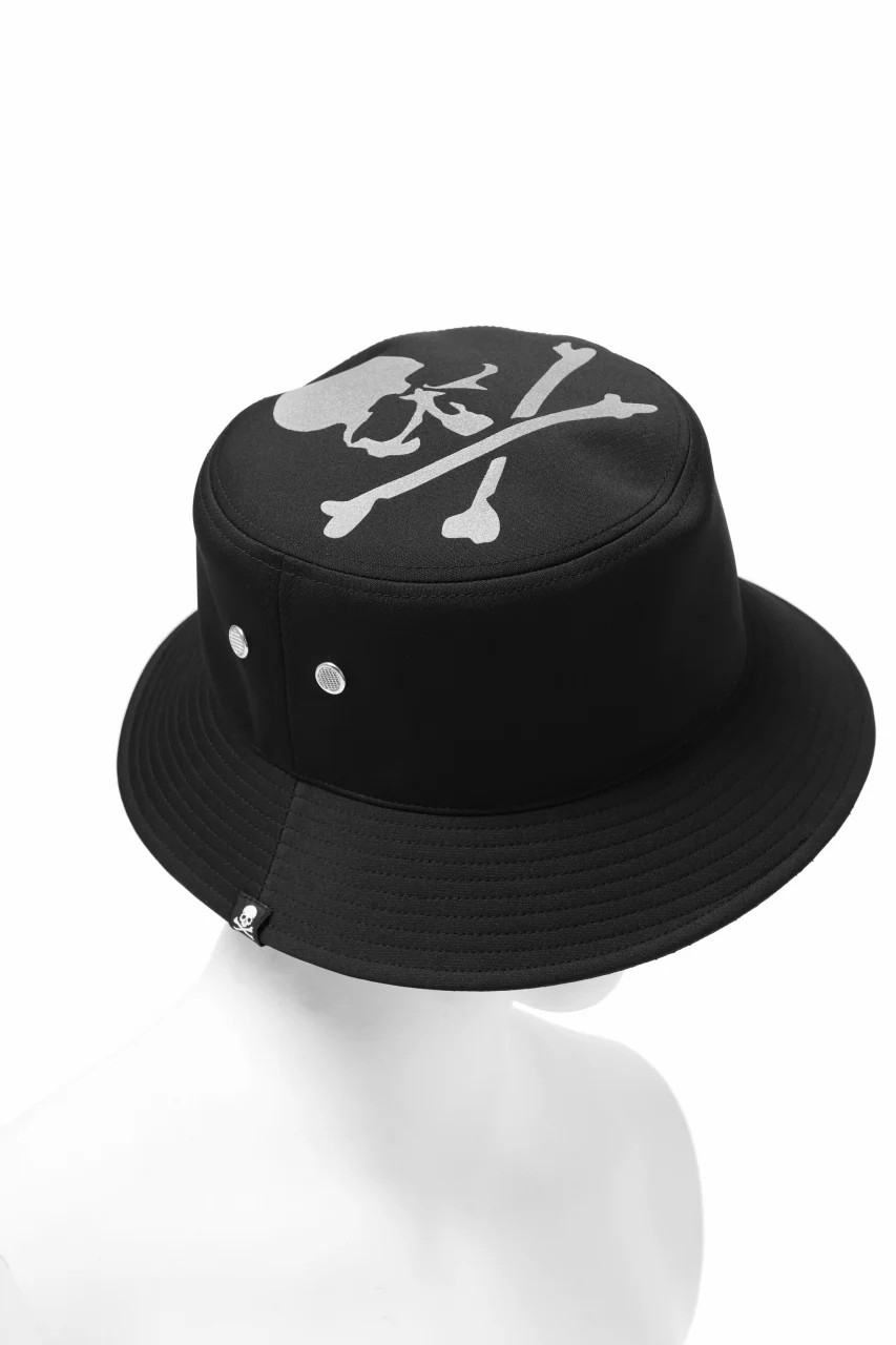 mastermind JAPAN REFLECTIVE SKULL BUCKET HAT (BLACK) - Image 5