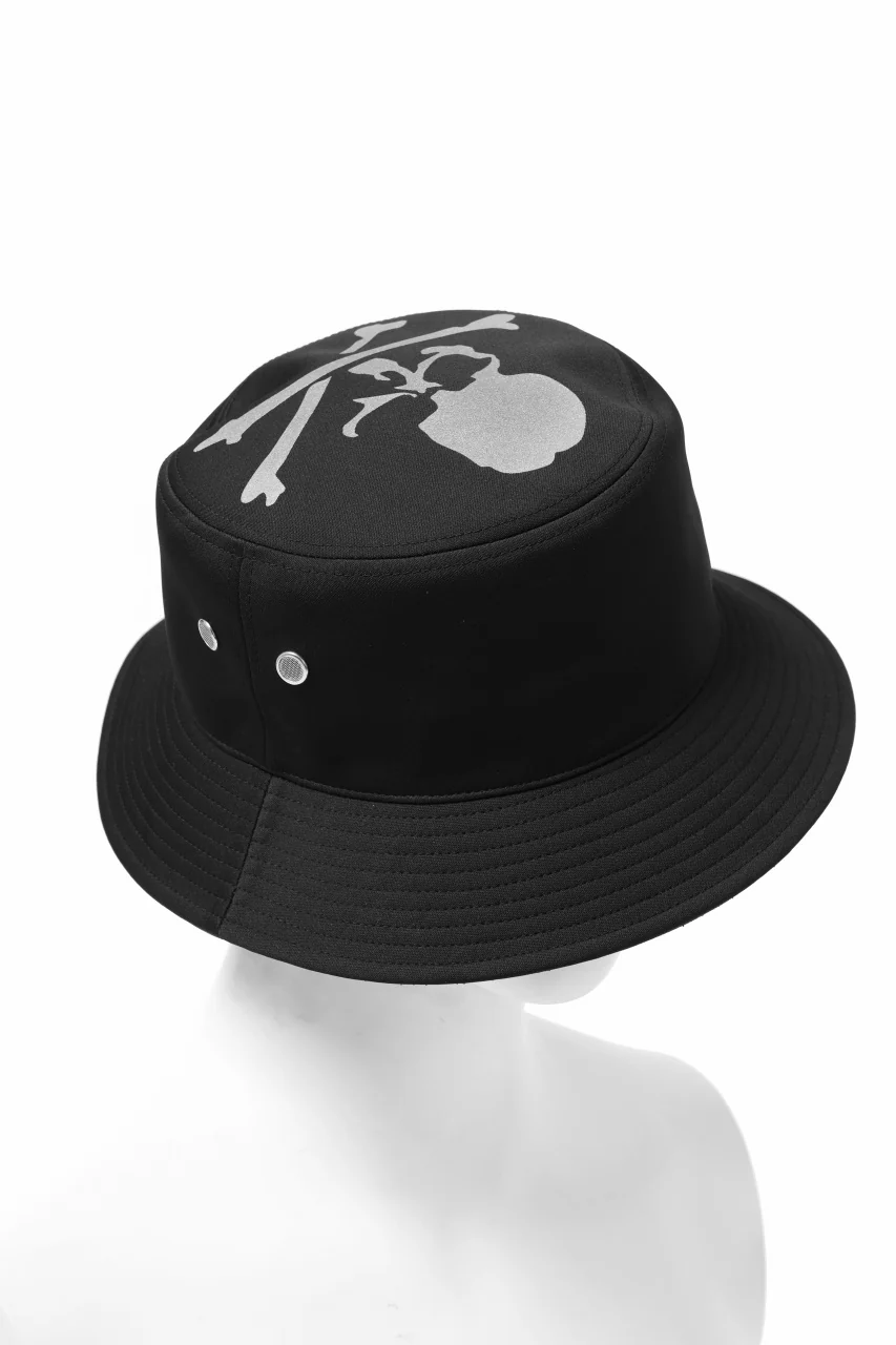 mastermind JAPAN REFLECTIVE SKULL BUCKET HAT (BLACK) - Image 6