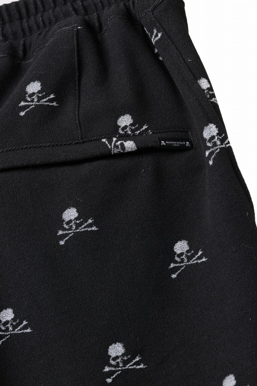 mastermind JAPAN SKULL MONOGRAM PILE SHORTS / REGULAR FIT (BLACK) - Image 13