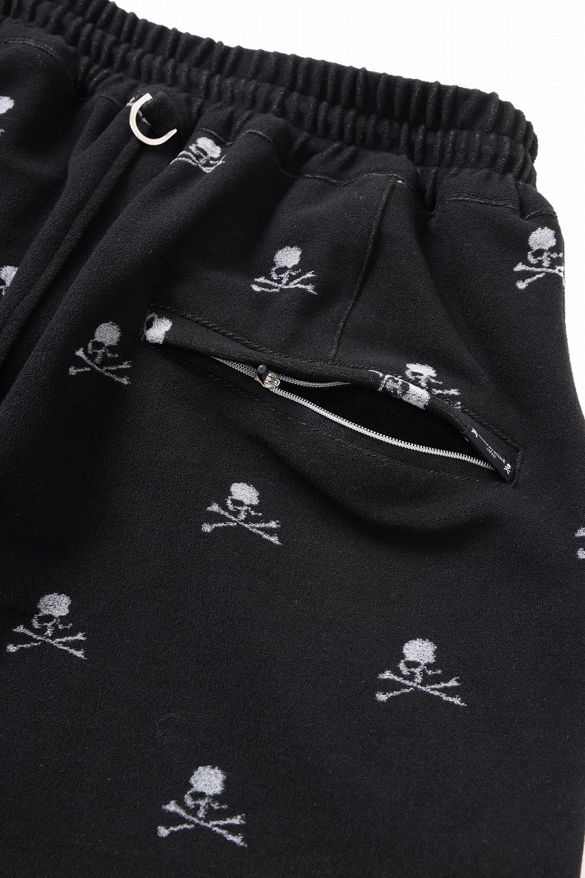 mastermind JAPAN SKULL MONOGRAM PILE SHORTS / REGULAR FIT (BLACK) - Image 16