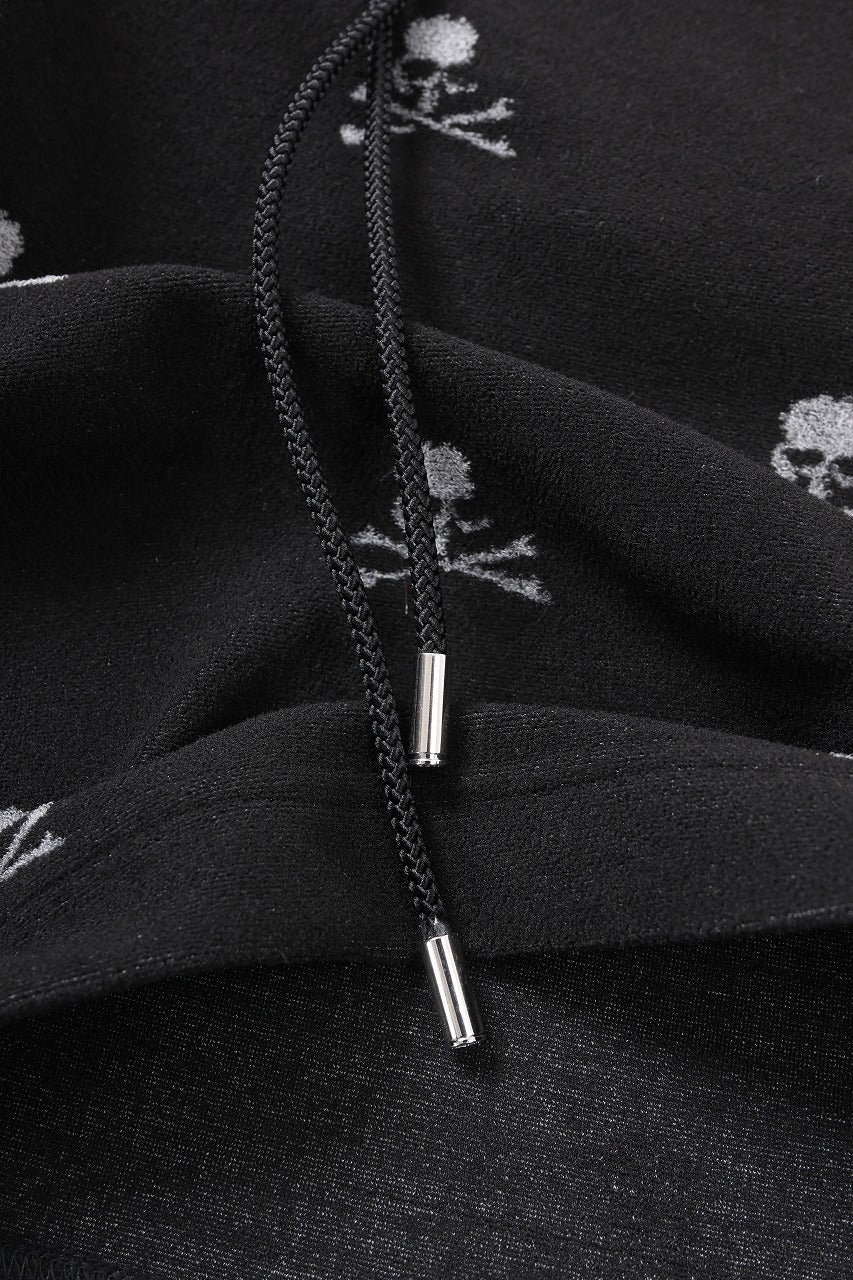 mastermind JAPAN SKULL MONOGRAM PILE SHORTS / REGULAR FIT (BLACK) - Image 17