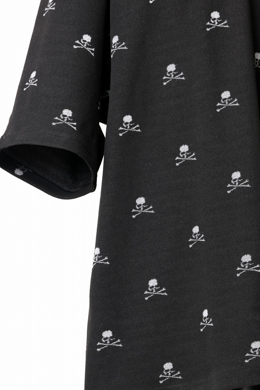 mastermind JAPAN SKULL MONOGRAM PILE SS TEE / BOXY FIT (BLACK) - Image 10