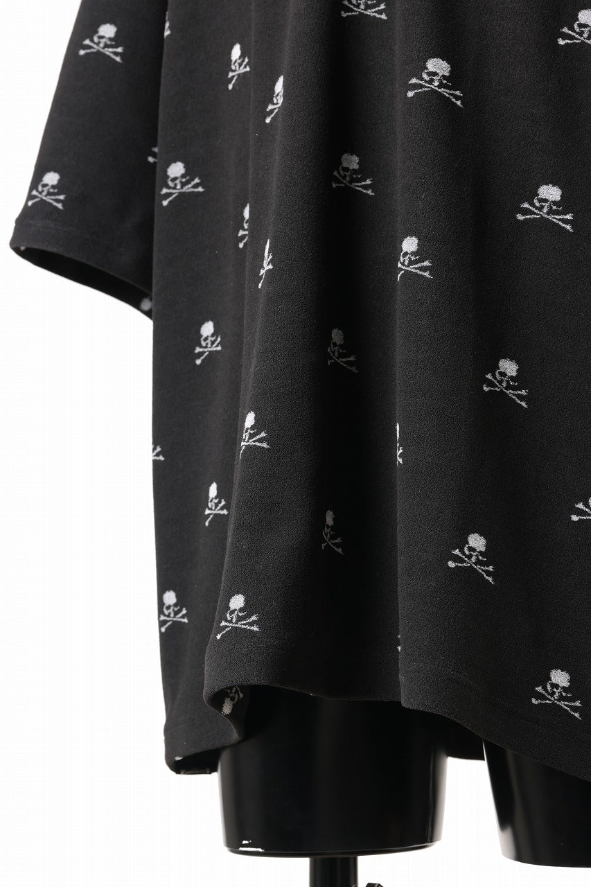 mastermind JAPAN SKULL MONOGRAM PILE SS TEE / BOXY FIT (BLACK) - Image 13
