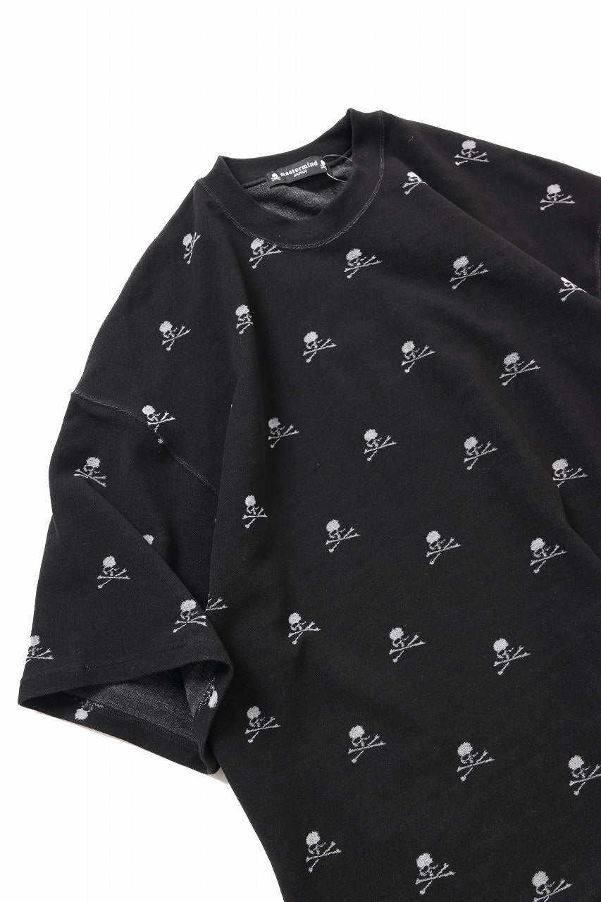 mastermind JAPAN SKULL MONOGRAM PILE SS TEE / BOXY FIT (BLACK) - Image 17