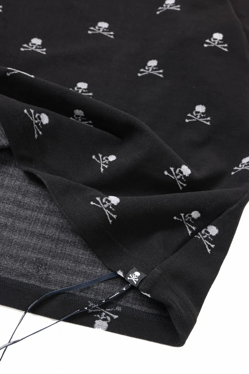 mastermind JAPAN SKULL MONOGRAM PILE SS TEE / BOXY FIT (BLACK) - Image 20