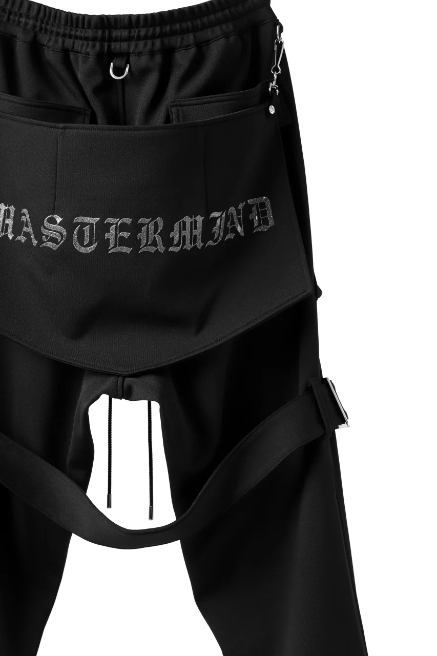 mastermind JAPAN SLIM BONDAGE PANTS / HIGHEND JERSEY (BLACK) - Image 4