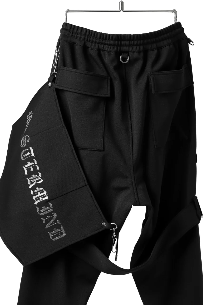 mastermind JAPAN SLIM BONDAGE PANTS / HIGHEND JERSEY (BLACK) - Image 5