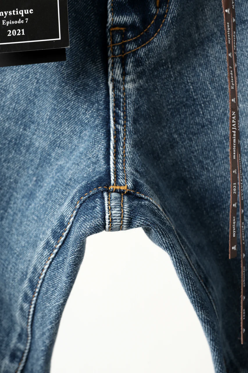 mastermind JAPAN SLIM TAPERED PANTS / 2WAY STRETCH DENIM (INDIGO) - Image 11