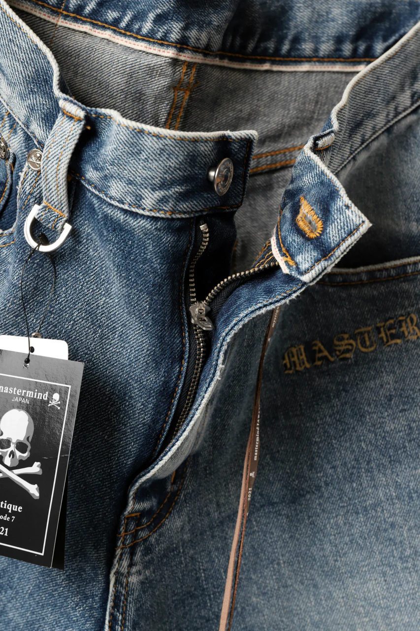 mastermind JAPAN SLIM TAPERED PANTS / 2WAY STRETCH DENIM (INDIGO) - Image 14