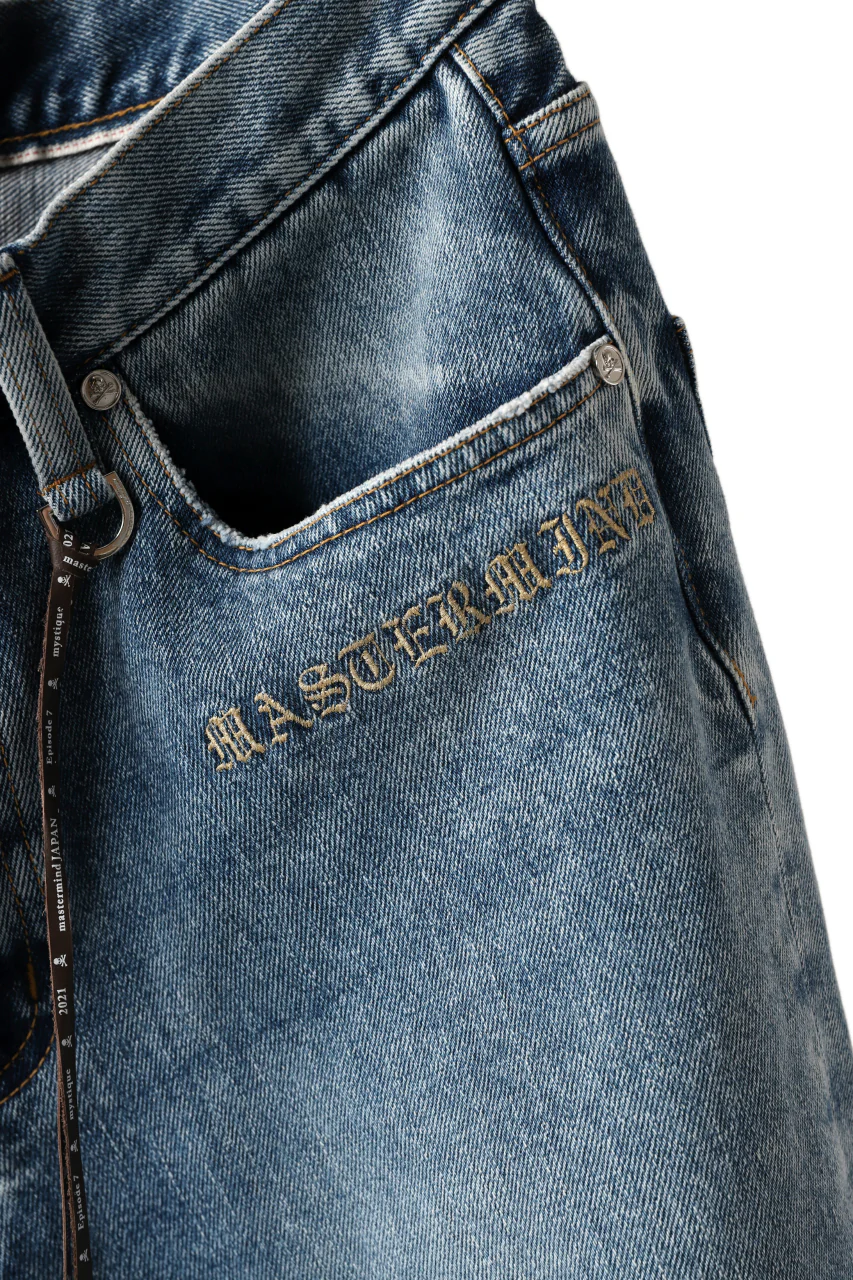 mastermind JAPAN SLIM TAPERED PANTS / 2WAY STRETCH DENIM (INDIGO) - Image 22