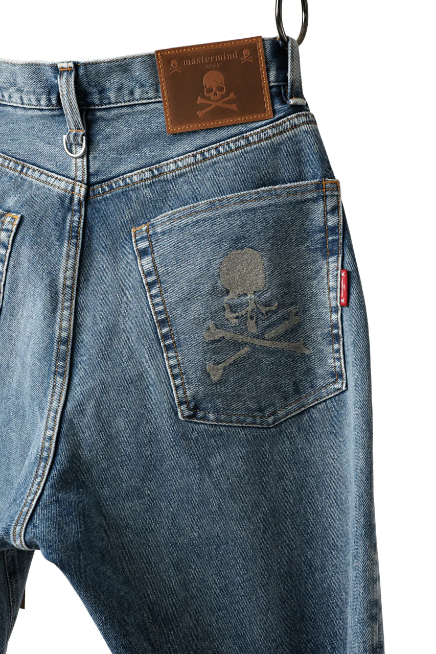mastermind JAPAN SLIM TAPERED PANTS / 2WAY STRETCH DENIM (INDIGO) - Image 26