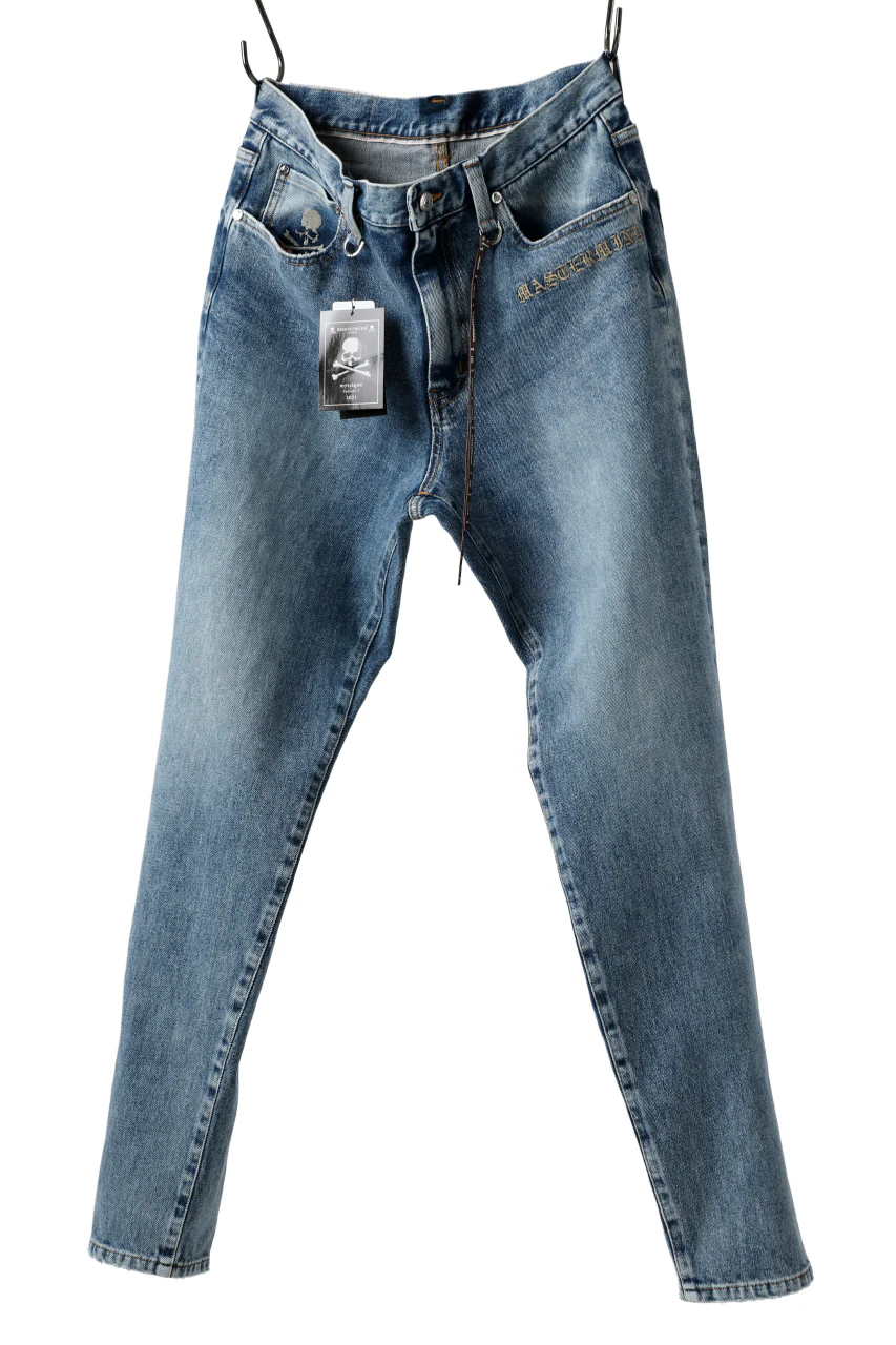 mastermind JAPAN SLIM TAPERED PANTS / 2WAY STRETCH DENIM (INDIGO) - Image 6