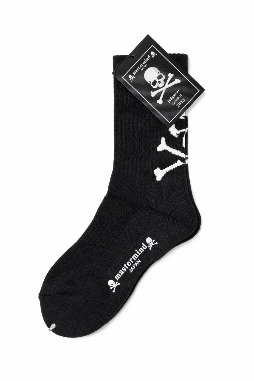mastermind JAPAN SOCKS / SKULL LOGO (BLACK)