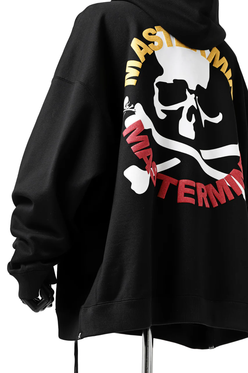 mastermind JAPAN SWEAT HOODIE / BACK CIRCLE SKULL LOGO (BLACK) - Image 5