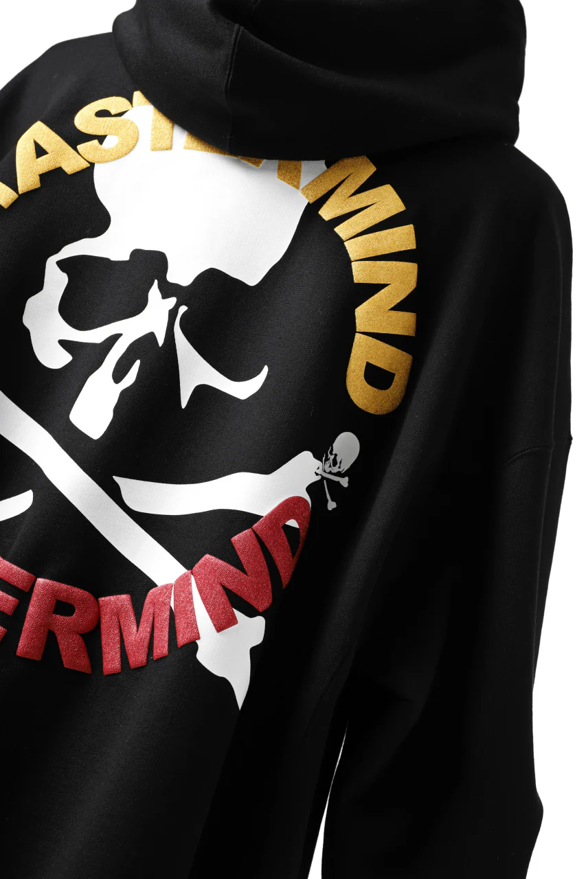 mastermind JAPAN SWEAT HOODIE / BACK CIRCLE SKULL LOGO (BLACK) - Image 6