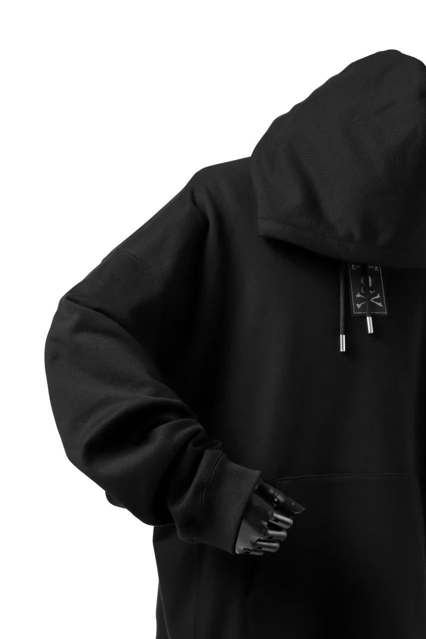 mastermind JAPAN SWEAT HOODIE / BACK CIRCLE SKULL LOGO (BLACK) - Image 7
