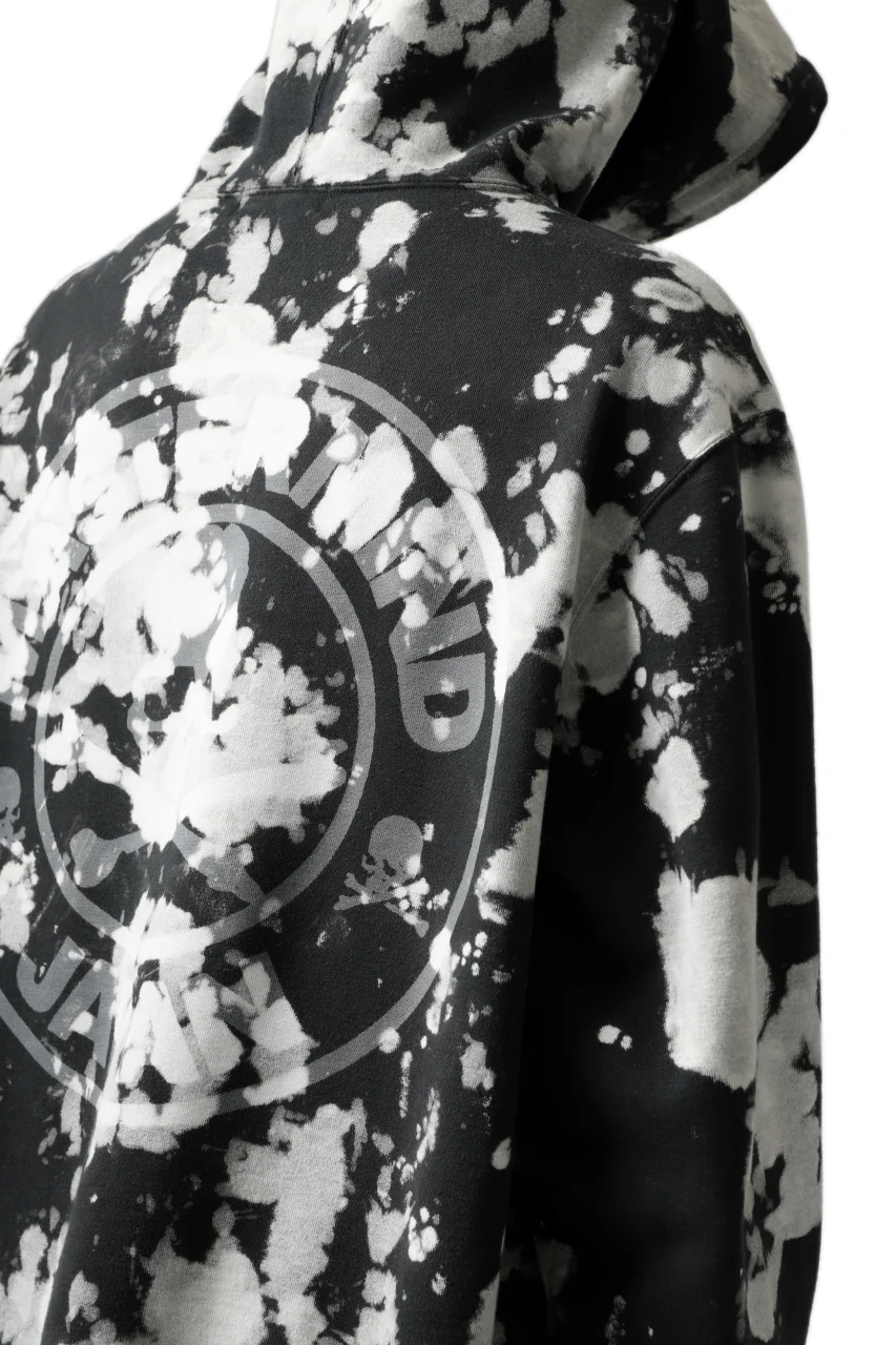 mastermind JAPAN SWEAT HOODIE / BLEACH - TIEDYE (BLACK x WHITE) - Image 22