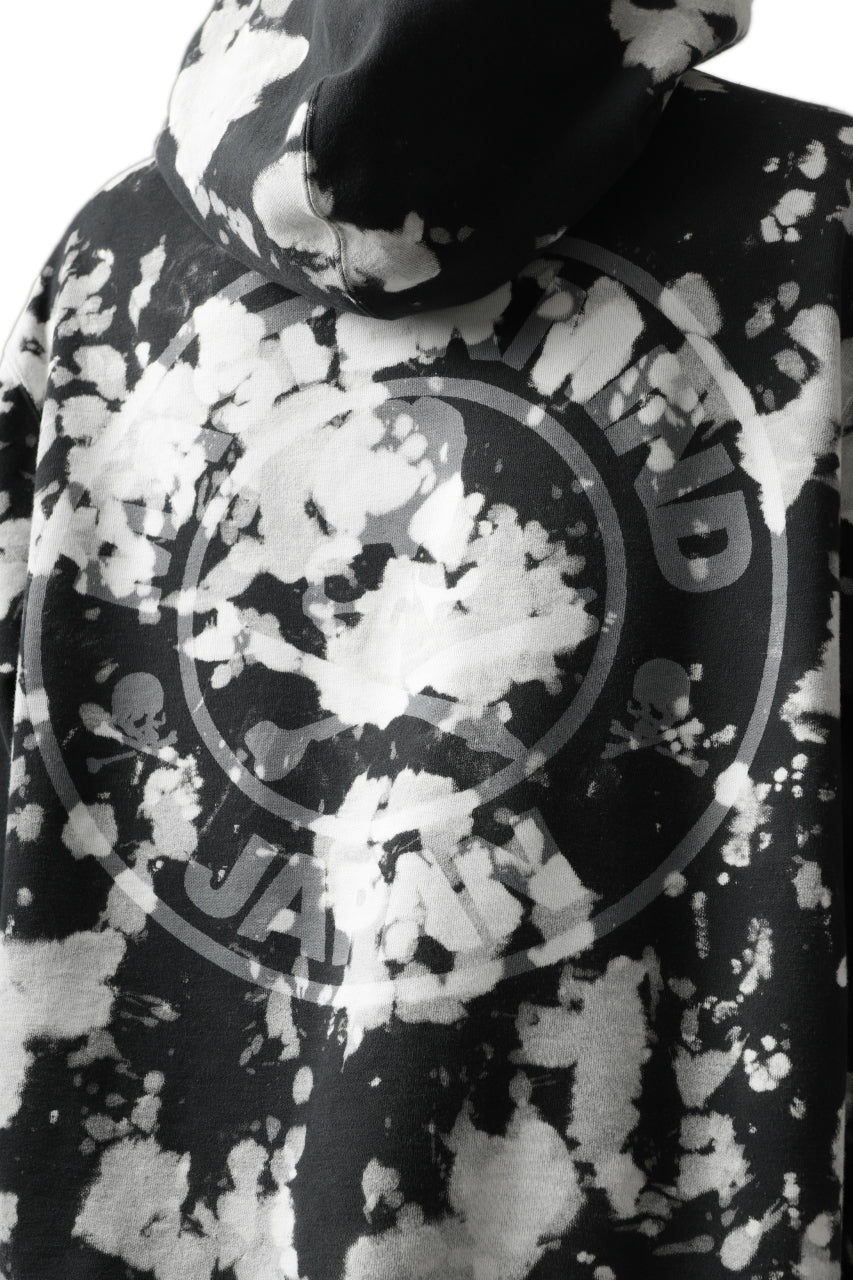 mastermind JAPAN SWEAT HOODIE / BLEACH - TIEDYE (BLACK x WHITE) - Image 23