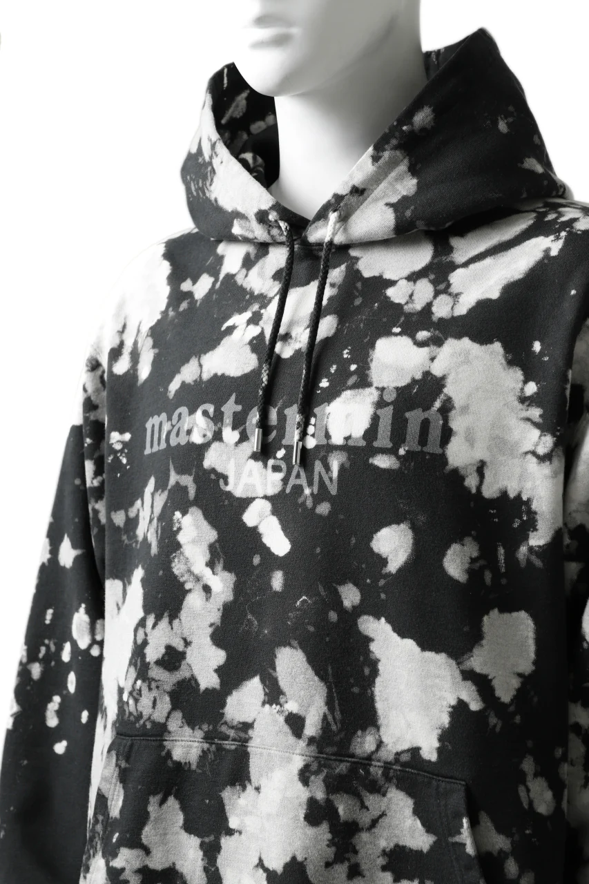 mastermind JAPAN SWEAT HOODIE / BLEACH - TIEDYE (BLACK x WHITE) - Image 27