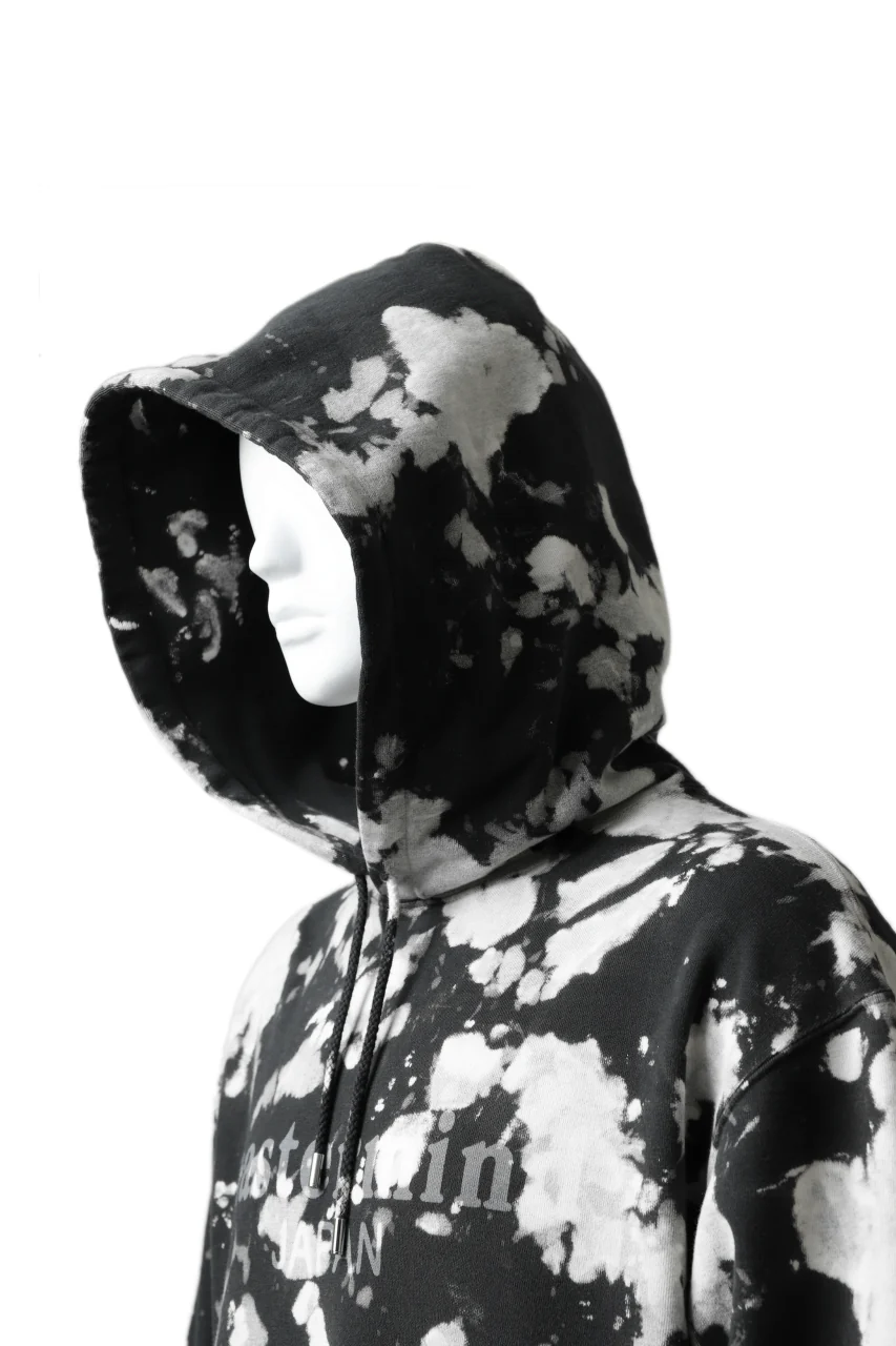 mastermind JAPAN SWEAT HOODIE / BLEACH - TIEDYE (BLACK x WHITE) - Image 33