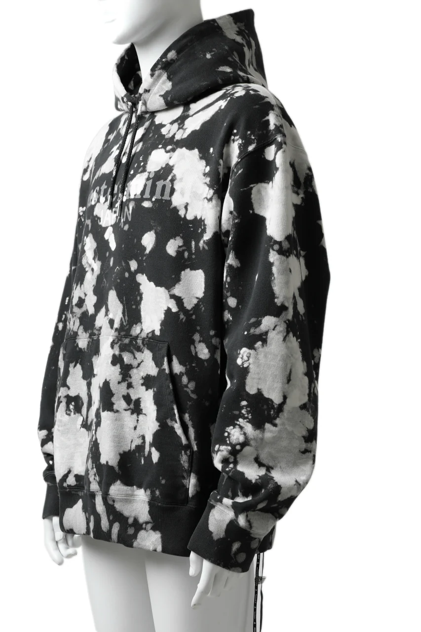 mastermind JAPAN SWEAT HOODIE / BLEACH - TIEDYE (BLACK x WHITE) - Image 6
