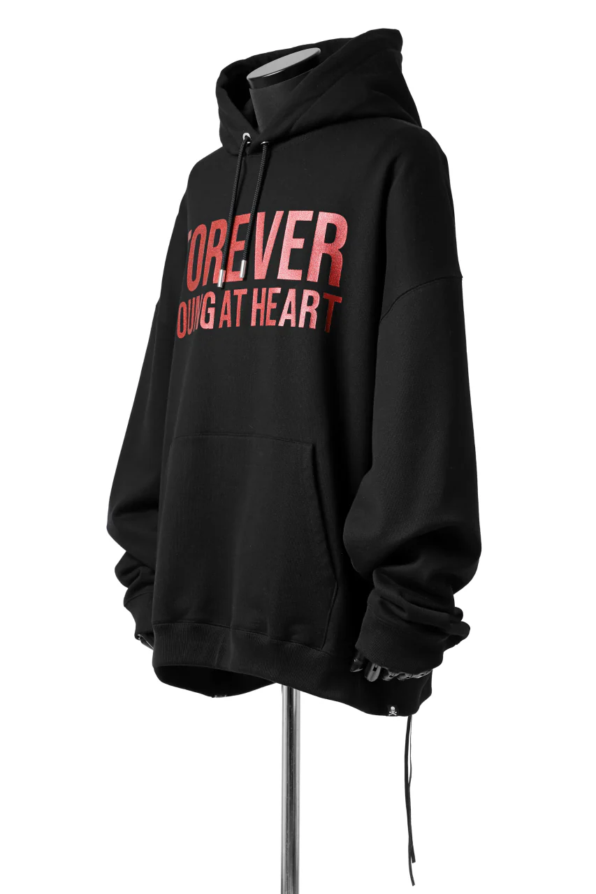 mastermind JAPAN SWEAT HOODIE / GLITTER LOGO (BLACK) - Image 10