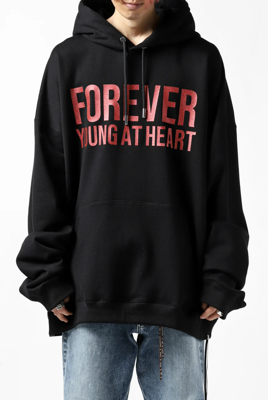 mastermind JAPAN SWEAT HOODIE / GLITTER LOGO (BLACK) - Image 3