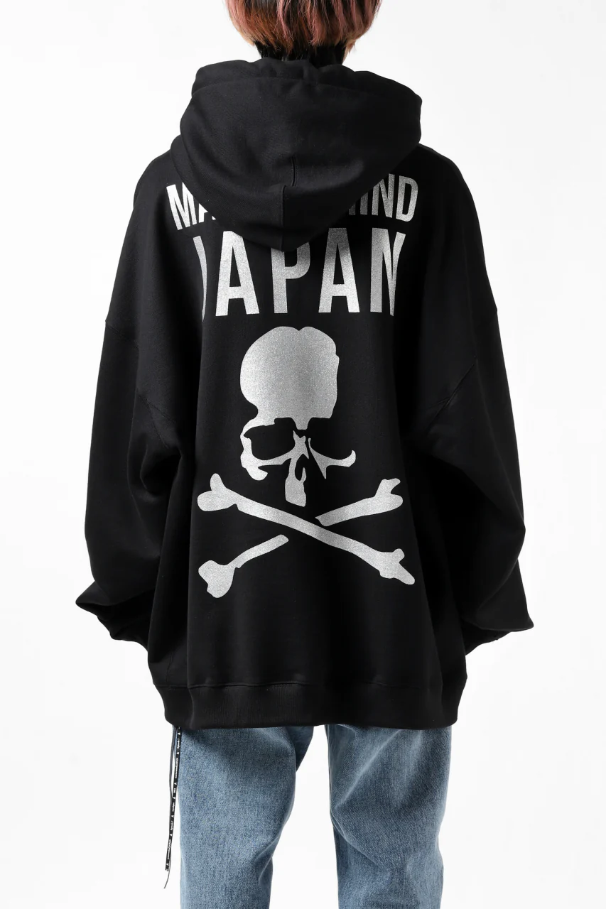 mastermind JAPAN SWEAT HOODIE / GLITTER LOGO (BLACK) - Image 4