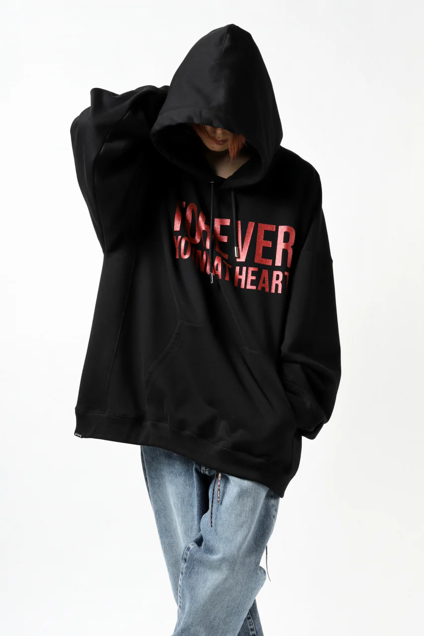mastermind JAPAN SWEAT HOODIE / GLITTER LOGO (BLACK) - Image 6