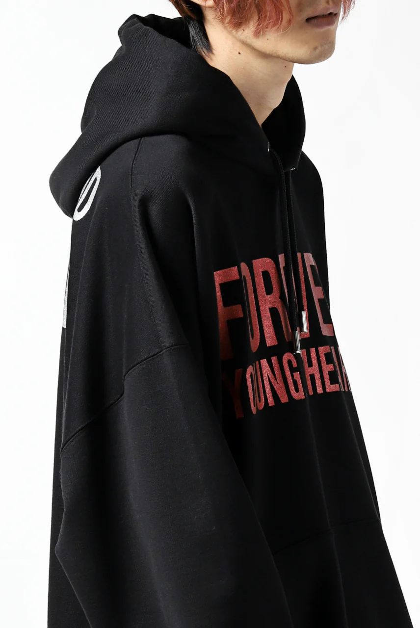 mastermind JAPAN SWEAT HOODIE / GLITTER LOGO (BLACK) - Image 8