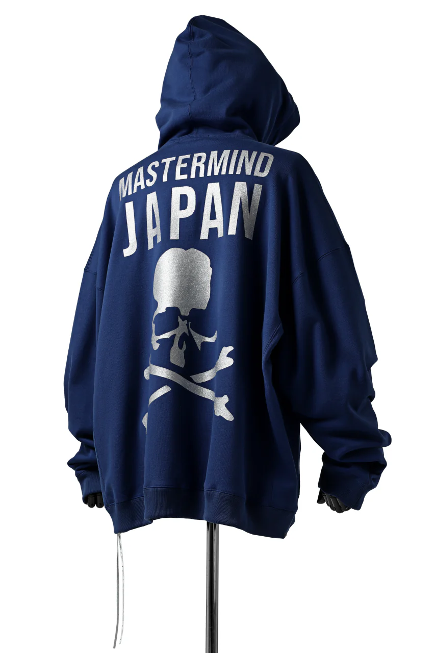 mastermind JAPAN SWEAT HOODIE / GLITTER LOGO (NAVY) - Image 11