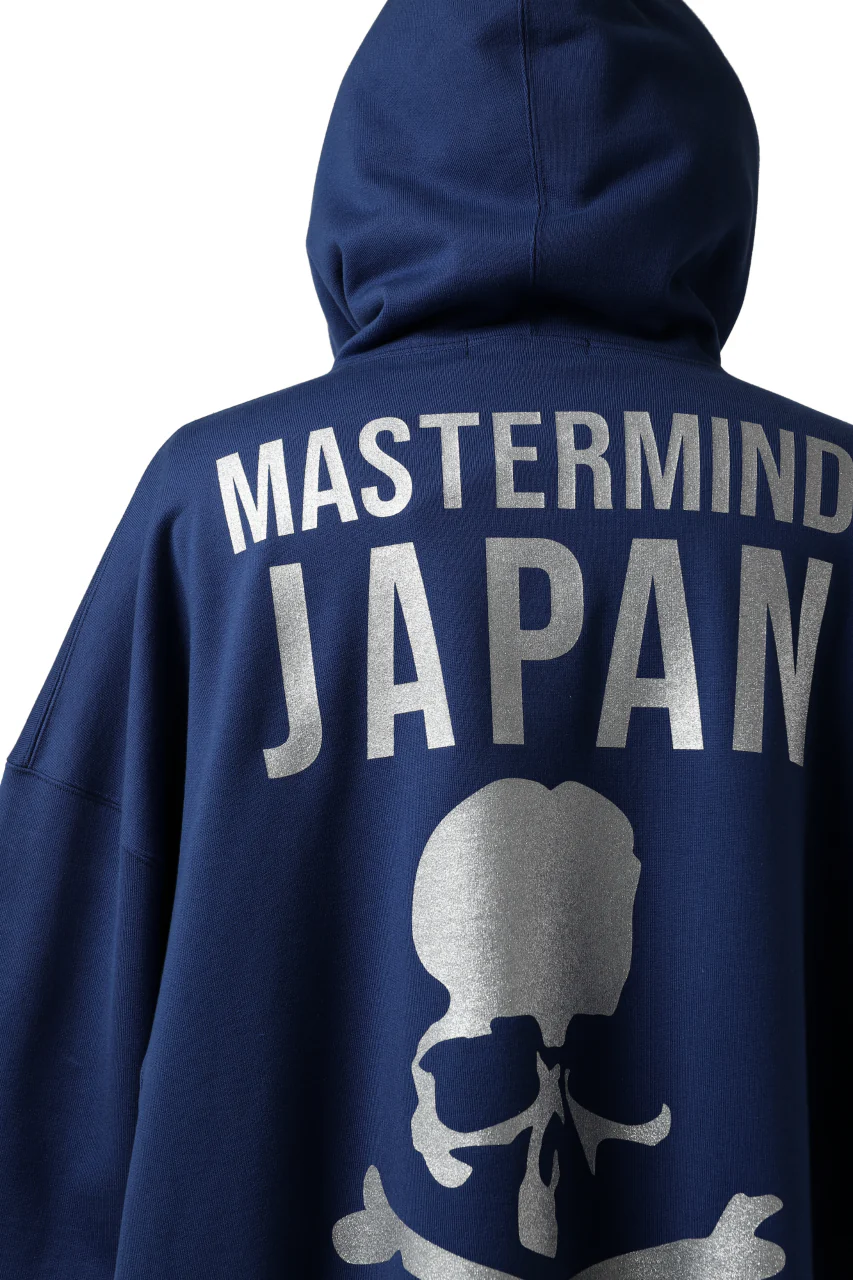 mastermind JAPAN SWEAT HOODIE / GLITTER LOGO (NAVY) - Image 25