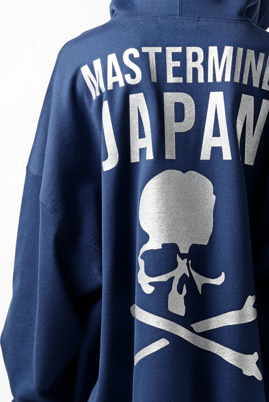 mastermind JAPAN SWEAT HOODIE / GLITTER LOGO (NAVY) - Image 28