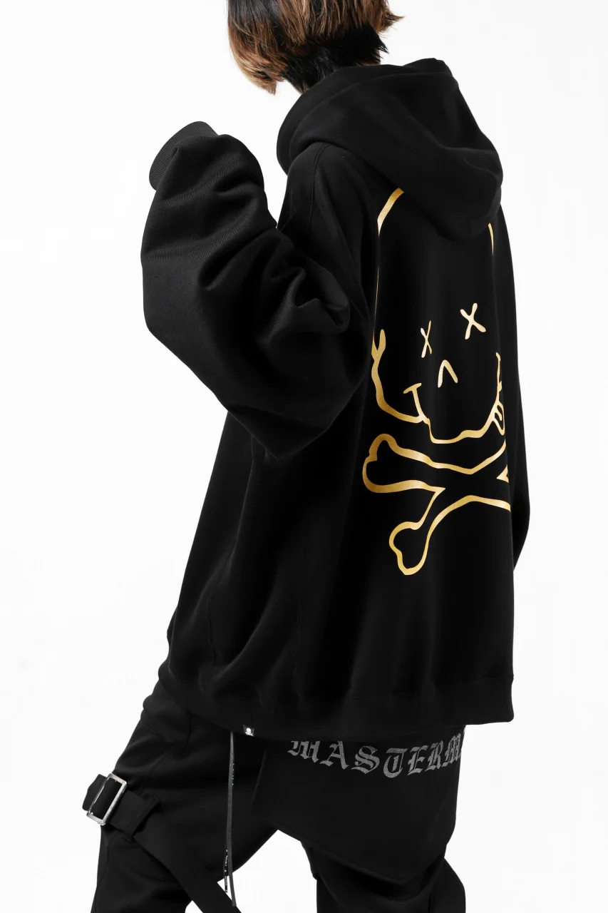 mastermind JAPAN SWEAT HOODIE-NEVERMIND / GLITTER LOGO (BLACK) - Image 2