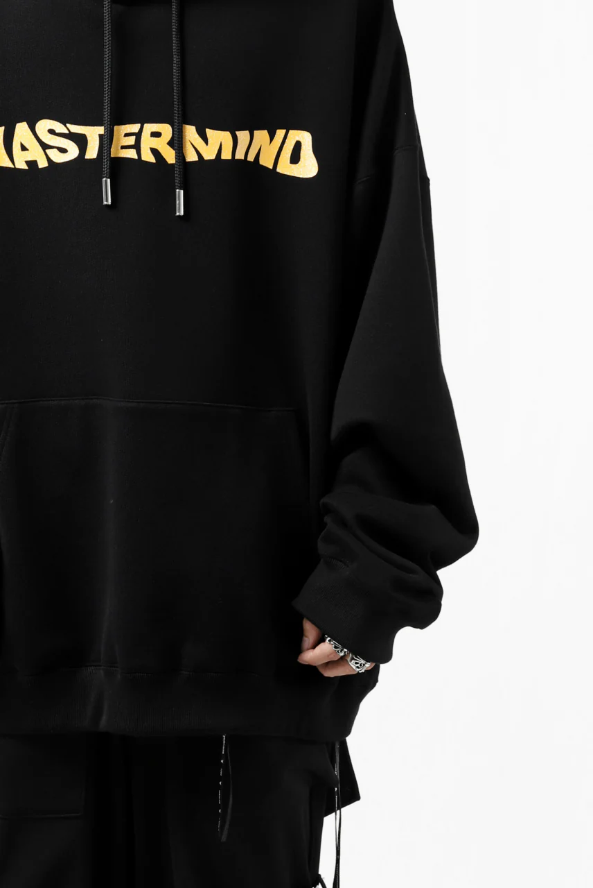 mastermind JAPAN SWEAT HOODIE-NEVERMIND / GLITTER LOGO (BLACK) - Image 20