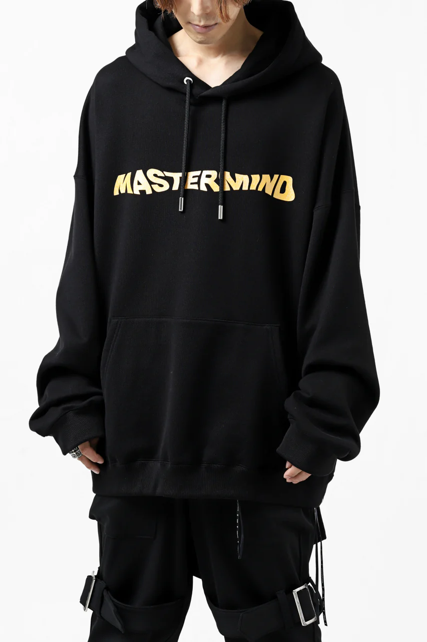 mastermind JAPAN SWEAT HOODIE-NEVERMIND / GLITTER LOGO (BLACK) - Image 4