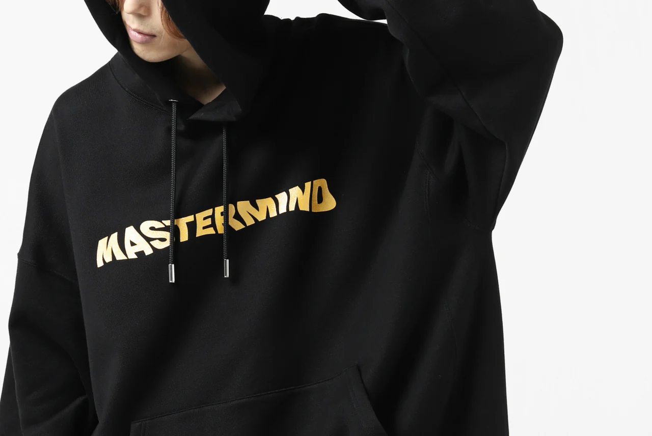 mastermind JAPAN SWEAT HOODIE-NEVERMIND / GLITTER LOGO (BLACK) - Image 55