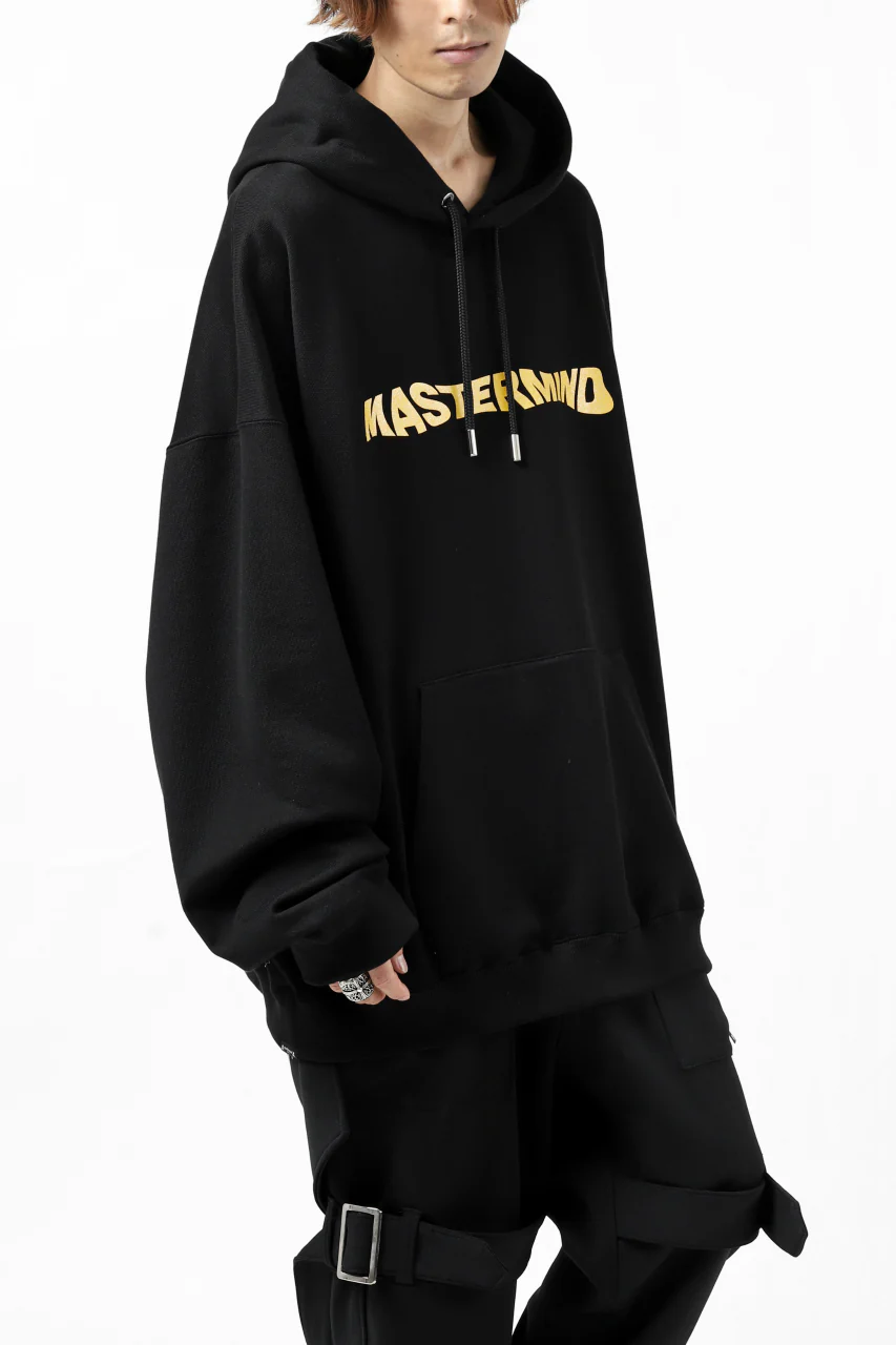 mastermind JAPAN SWEAT HOODIE-NEVERMIND / GLITTER LOGO (BLACK) - Image 9