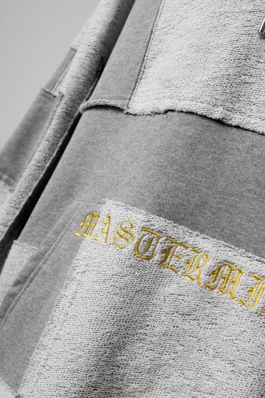 mastermind JAPAN SWEAT HOODIE / SWITCH PATCHWORK (TOP GRAY) - Image 15